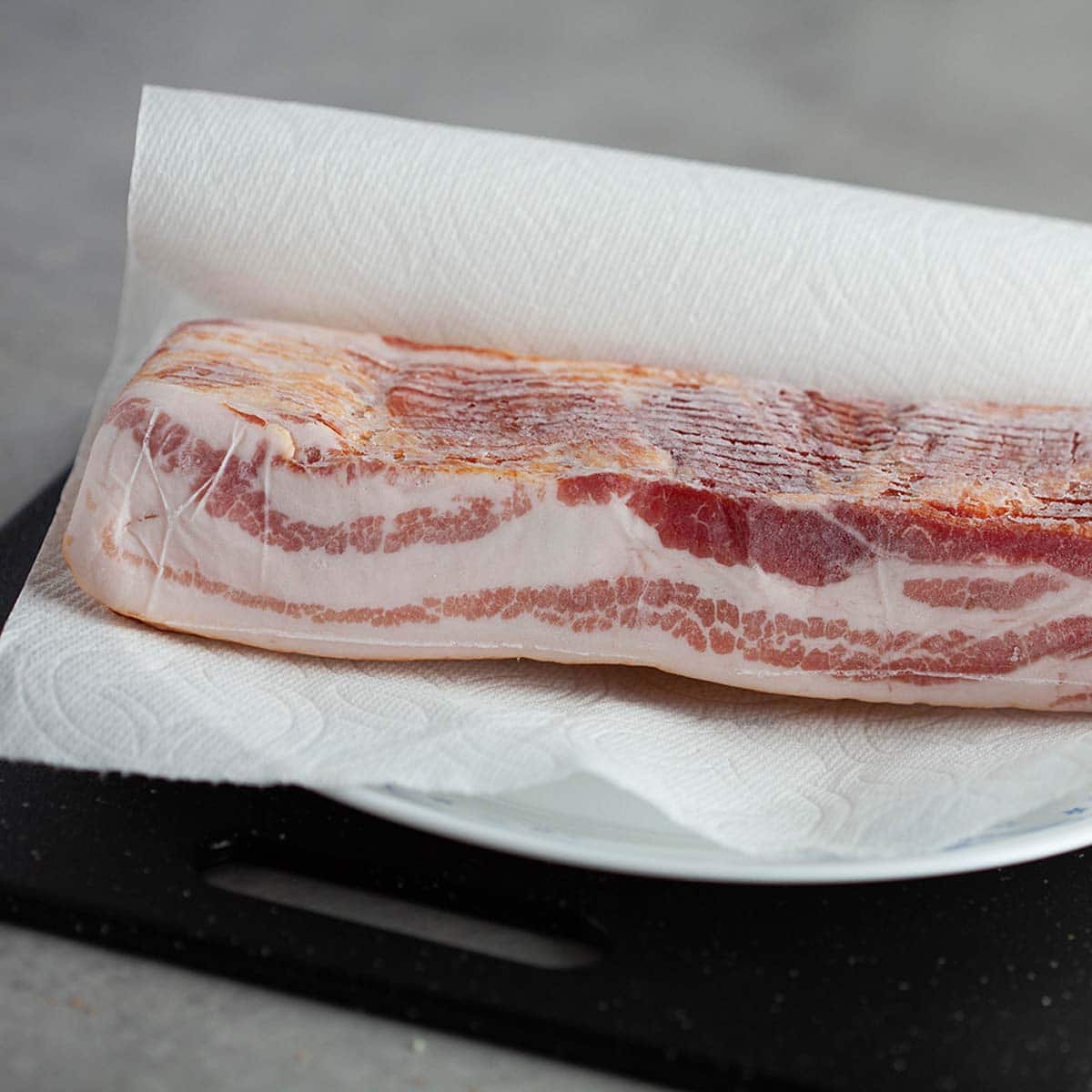 Pre-portioning bacon before you freeze makes it a cinch later when you only want to cook a few slices rather than the entire pack.