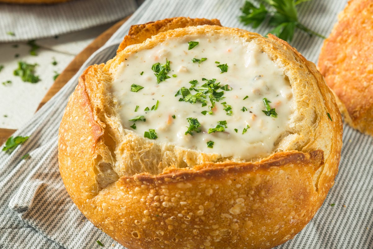 To promote rapid cooling, you can always place the pan or container of clam chowder into cold water.