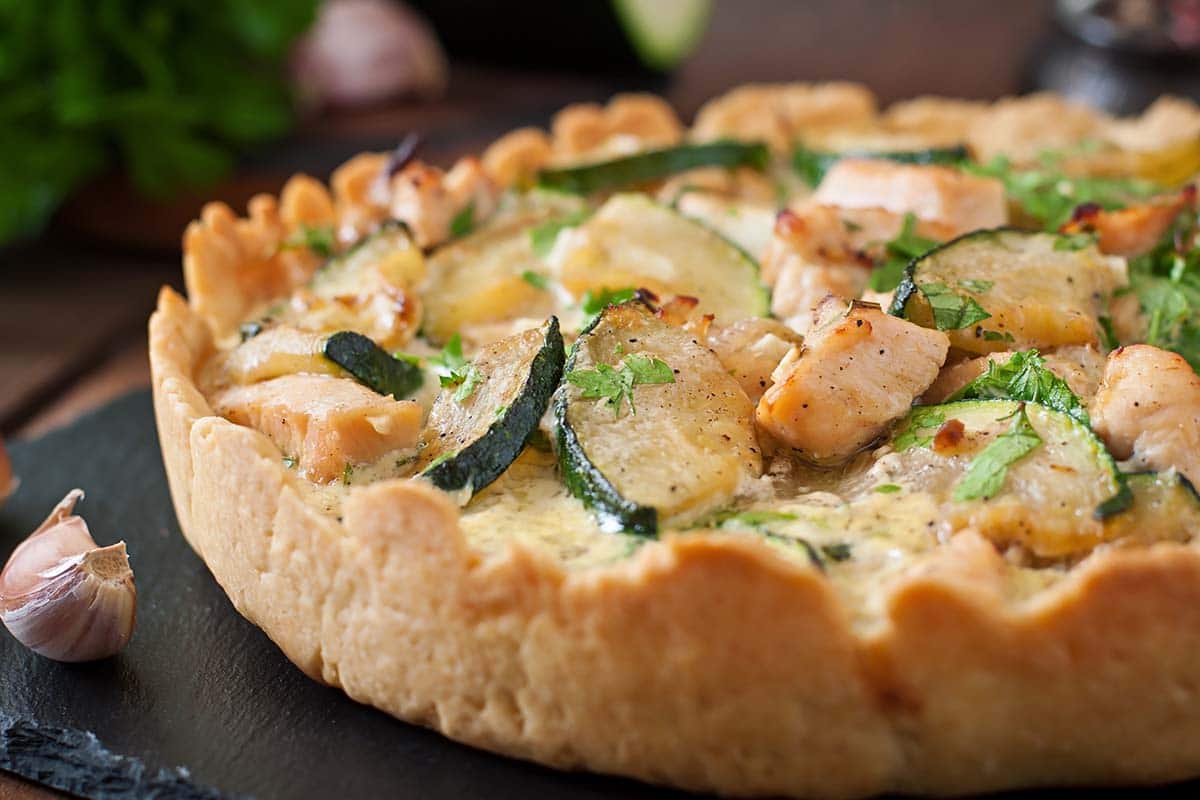 Remove the quiche from the fridge and allow it to warm up to room temperature. Turn the power setting on your microwave to 50%. It helps to lessen the chances of overlooking the eggs and losing that lovely fluffy texture.