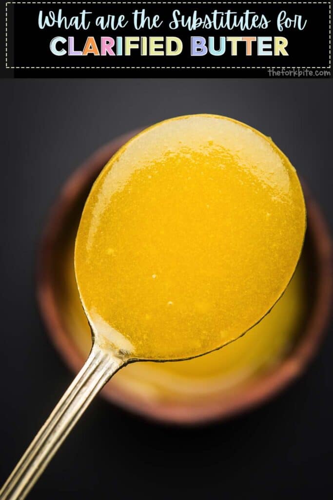 In a pinch, you can use melted butter as an alternative to clarified butter in many circumstances.