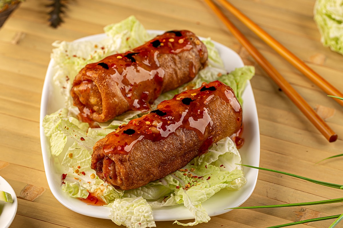 I discovered another great way of ensuring that my lumpia are crispy. Fry them twice. I find that putting freshly made egg rolls into the fridge for 10 to 15 minutes helps them dry a little, which makes them beautifully crunchy when fried.