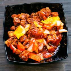 The best Chinese sweet-and-sour chicken. This oven-baked version is less calorific than stir-fry variants made with off-the-shelf bottled sweet-and-sour sauces.