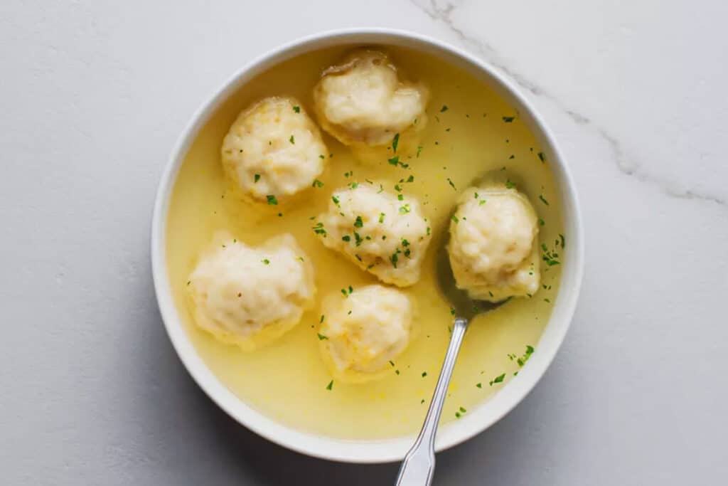 Making drop dumplings is easy. Milk, flour, butter, salt, and baking powder are the basic ingredients if you want to try making this side dish. Just whisk the dry ingredients together. Adding the milk while stirring will bring the batter together.