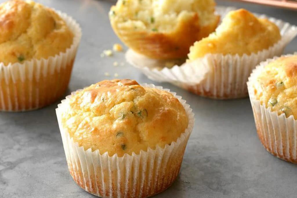 Muffins do not need to be sweet all the time. You can make a savory batch to complement your beef stew. I enjoy having these feta and chive muffins.