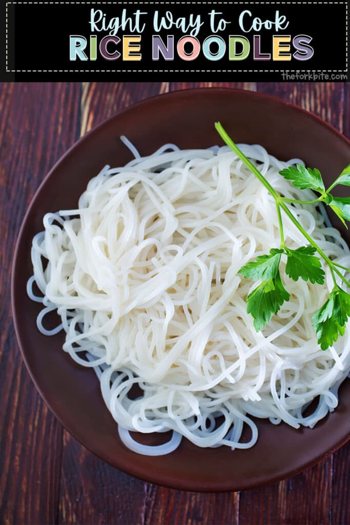 The best way of cooking rice noodles is pretty much a case of personal choice. If you start serving them up regularly, you will soon decide which method suits you best.