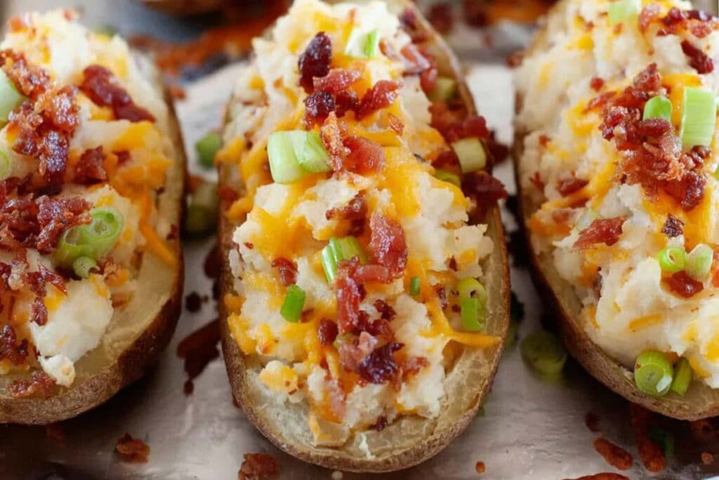 Stuffing your baked potatoes with the herbs you like and crunchy bacon will make your meal more unforgettable. You can even make a bigger batch of these and your stew for the coming holiday celebrations.