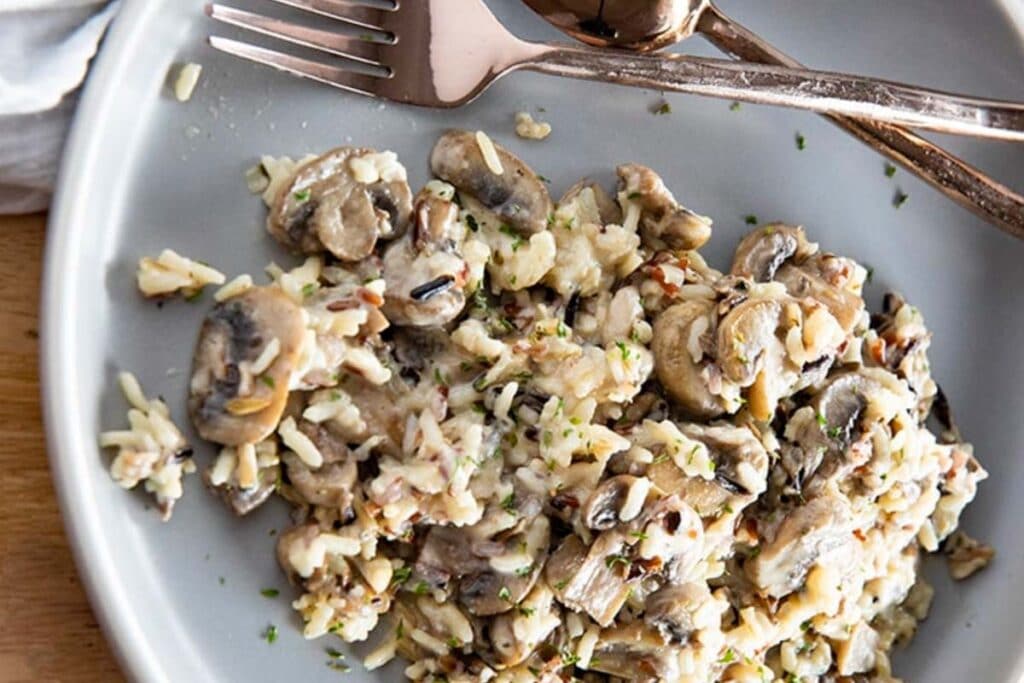 Combining wild rice with the umami of your choice of mushrooms will fill the kitchen with a delectable aroma. This side dish is a healthy accompaniment to your beef stew.