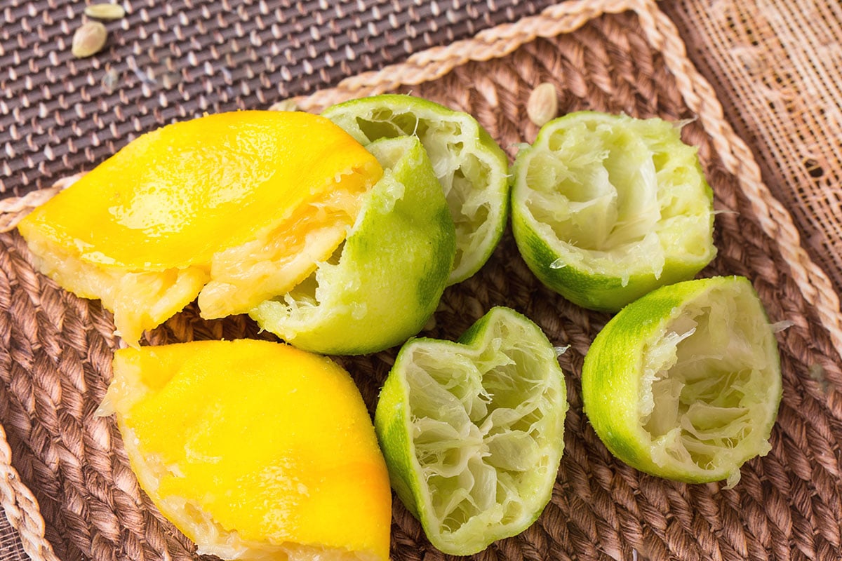 When it comes to flavors, these two have similar tartness and could easily give you a puckered expression if eaten. However, lemon tends to be slightly sweeter; in contrast, limes taste more bitter in flavor.