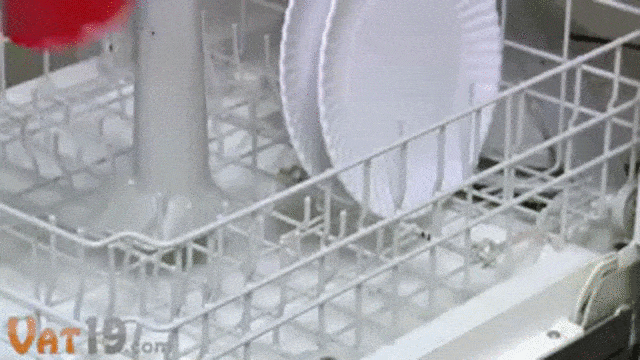 You can only put solo cups into your dishwasher and they are "top rack safe."