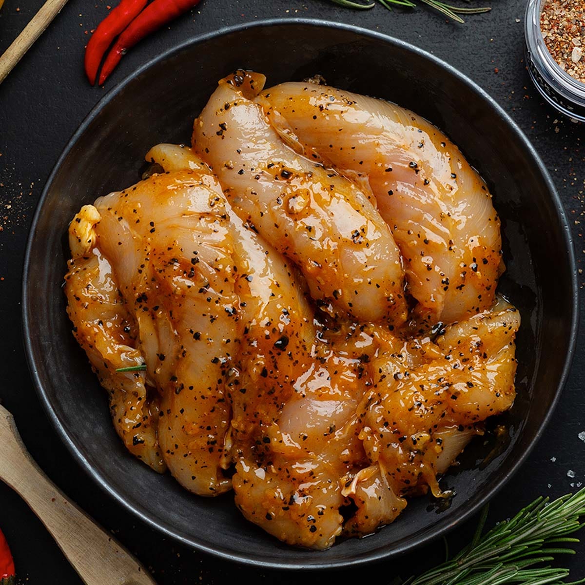 An easier way to make a chicken sparkle is by using a marinade. But how long can chicken marinate in the fridge before it goes bad?