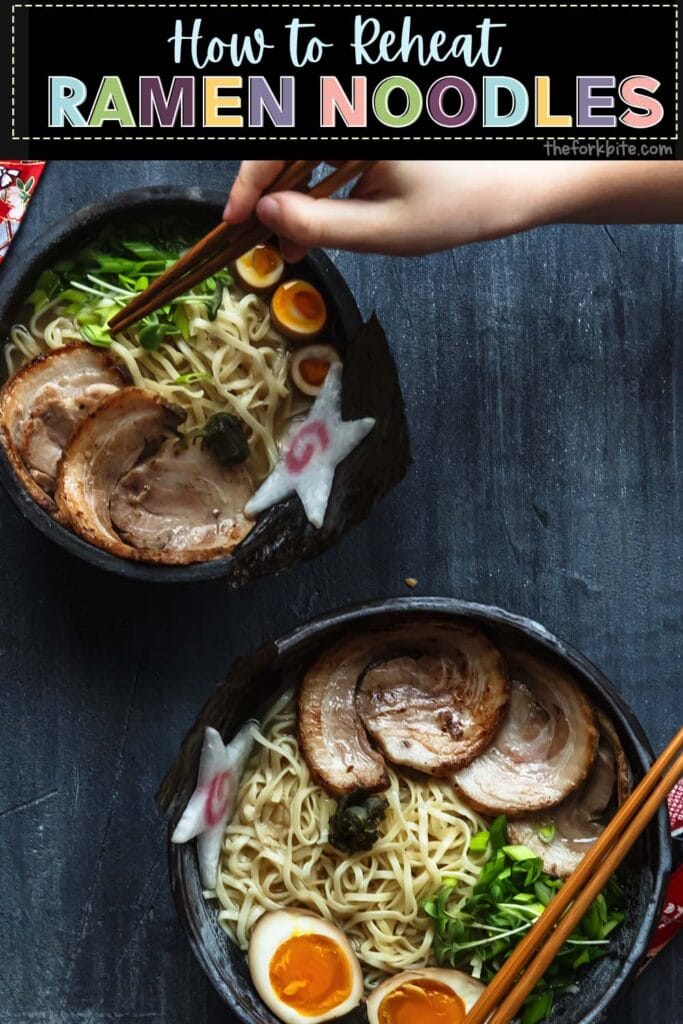 It's pretty easy to reheat ramen in one of two different ways, and you can even enhance the flavor by adding in some new goodies; why not? 