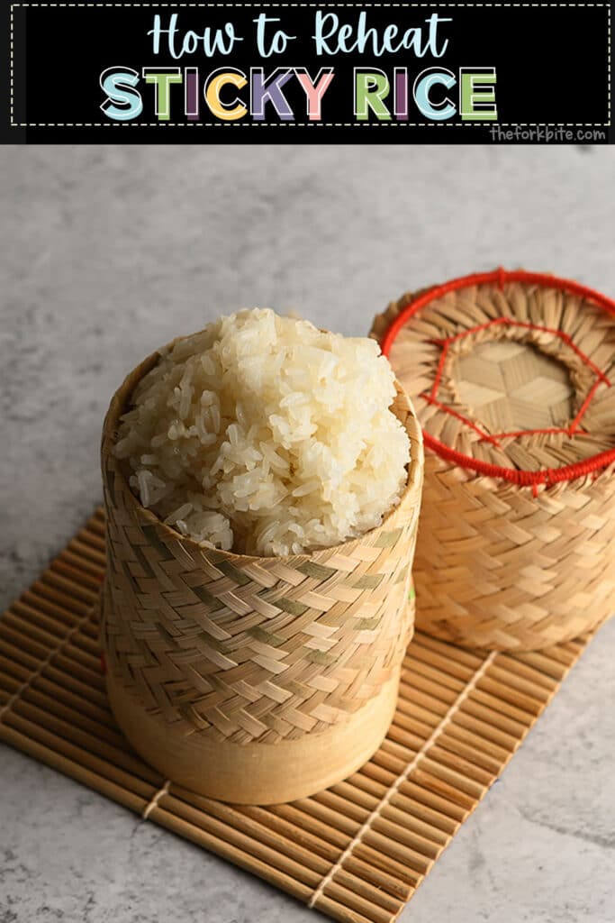 Steaming is by far the best way to reheat sticky rice. All you have to do is prepare your steamer, fill some water and bring it to a boil. Once boiling, turn it down to simmer.