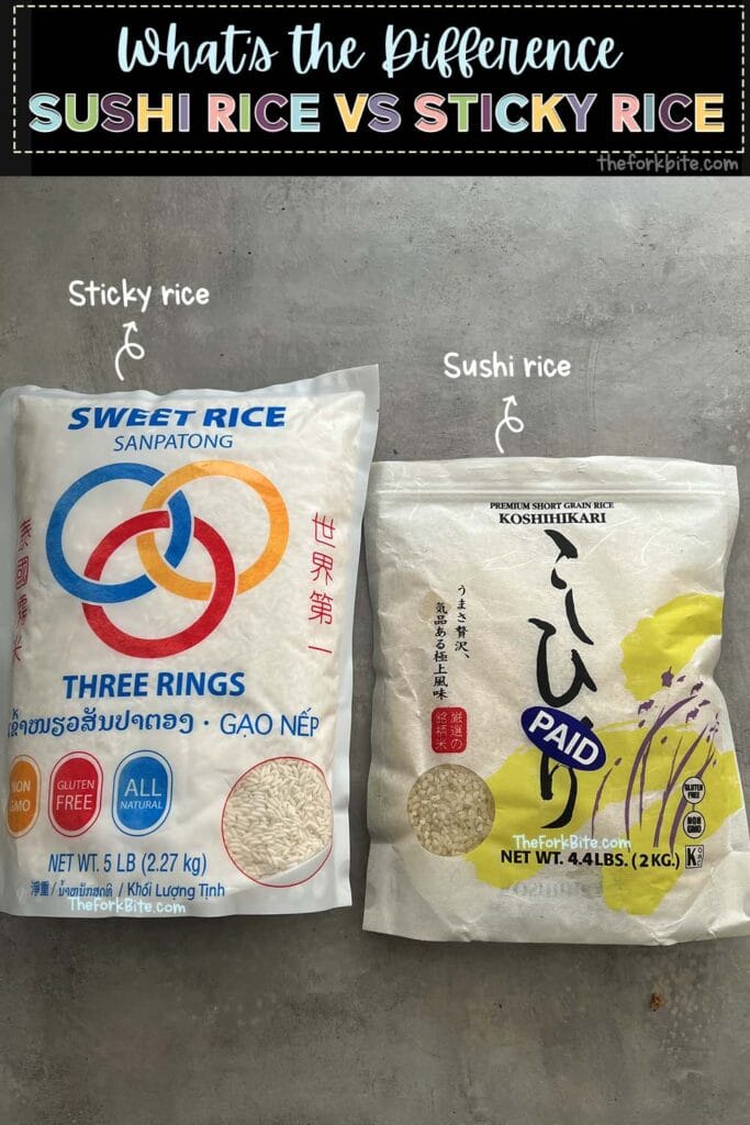 With the similarities in textures, some folks assume that sushi rice and sticky rice can be switchable with one another. Because both of them are sticky, an attribute you don’t find in other rice varieties.