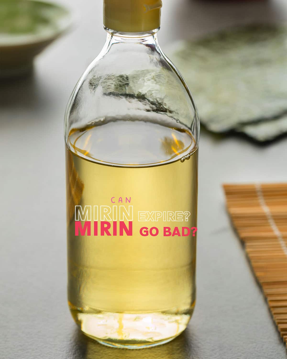 Both opened and unopened, Mirin stays fresh for a long time refrigerated, but the taste begins to fade two months after opening.