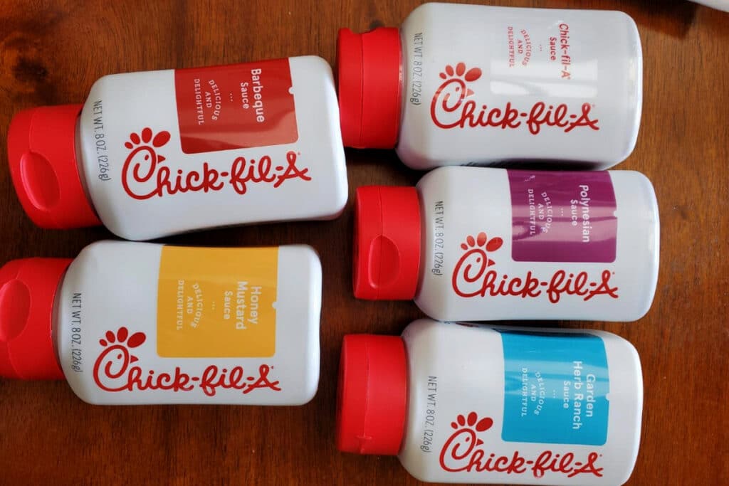 How they pack the Chick-Fil-A sauce makes all the difference. There is much more sauce volume in an 8-ounce bottle than in packets, even more so with the 16-ounce bottle. 