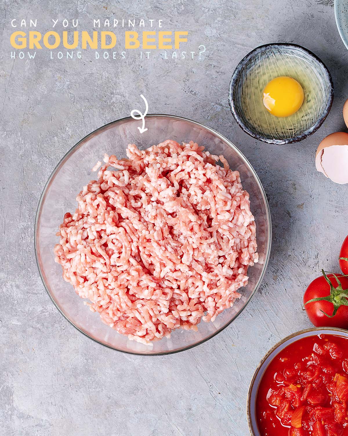 Marinating ground beef is a simple way to add flavor and make it more tender. You can marinate any ground, although leaner cuts will benefit more from the tenderizing effect of the marinade.