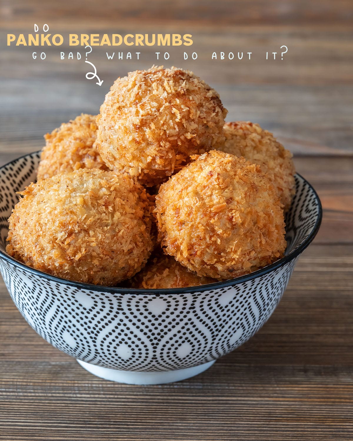 If your panko breadcrumbs are starting to look dry or feel hard, they are getting stale. This is not harmful to eat, but it will affect the taste and texture of your dish.