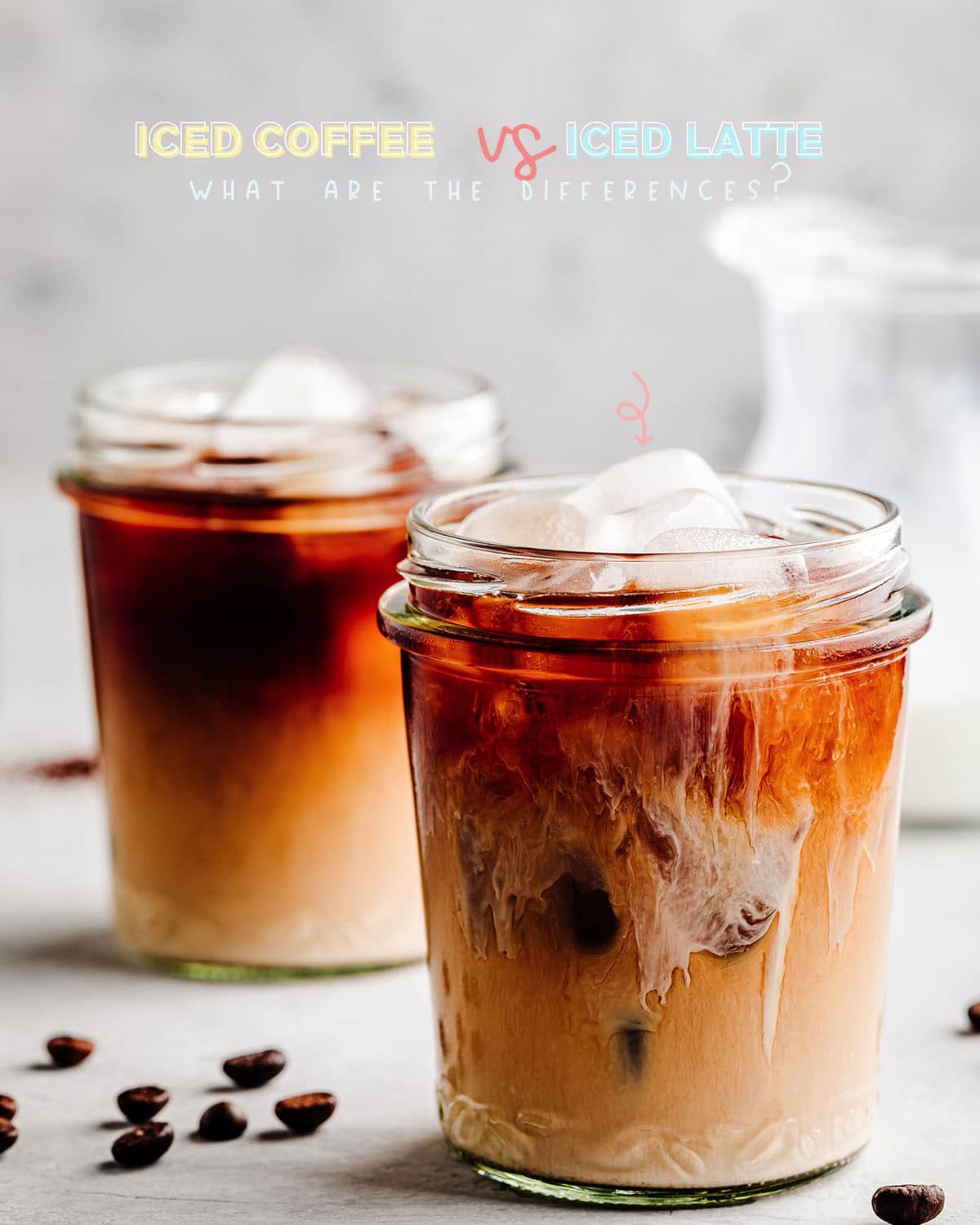 Do you know the difference between iced coffee vs iced latte? Many people think they’re the same thing; however, there are some important differences between them.