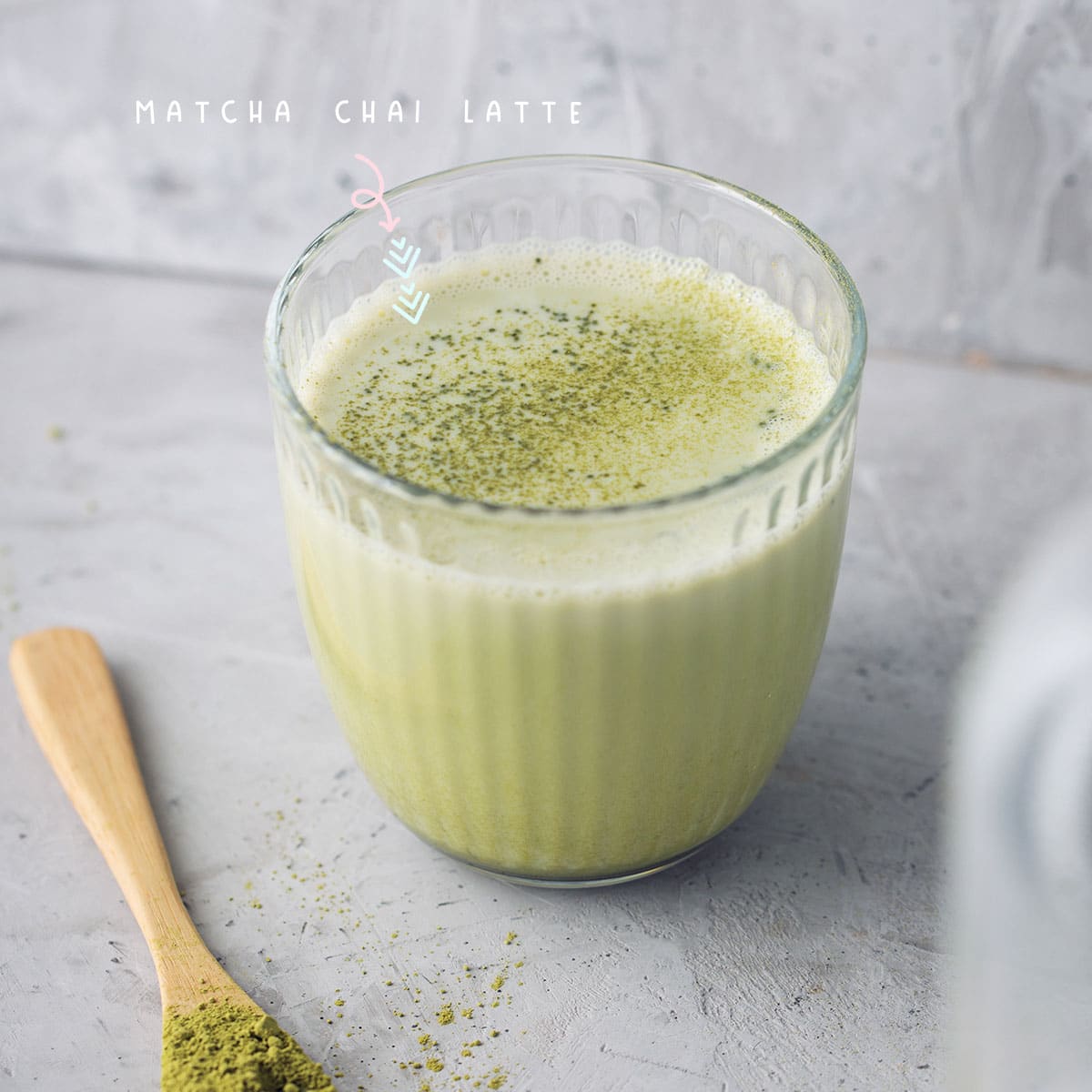 This matcha chai latte is the perfect balance of cozy and refreshing, and I guarantee that it will become your new favorite wintertime drink! I love this recipe because it uses almond milk instead of dairy, making it lighter and easier to digest.