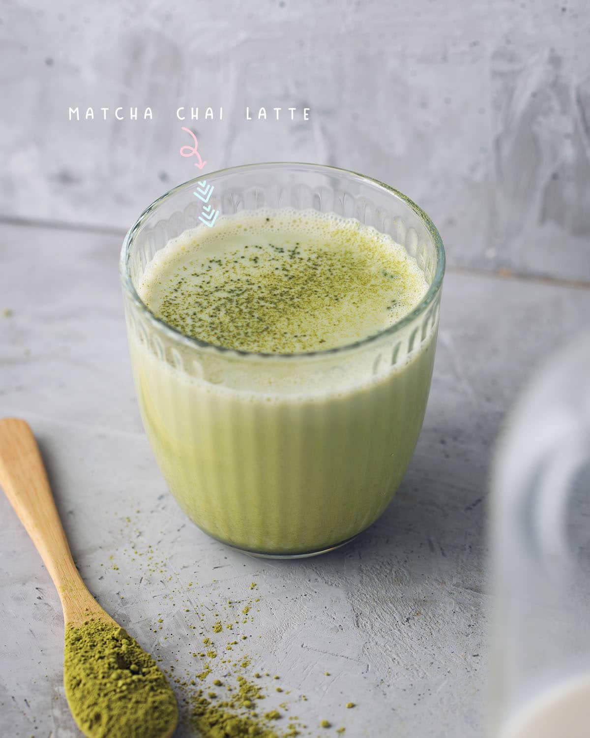 This matcha chai latte is the perfect balance of cozy and refreshing, and I guarantee that it will become your new favorite wintertime drink! I particularly love this recipe because it uses almond milk instead of dairy, making it lighter and easier to digest.
