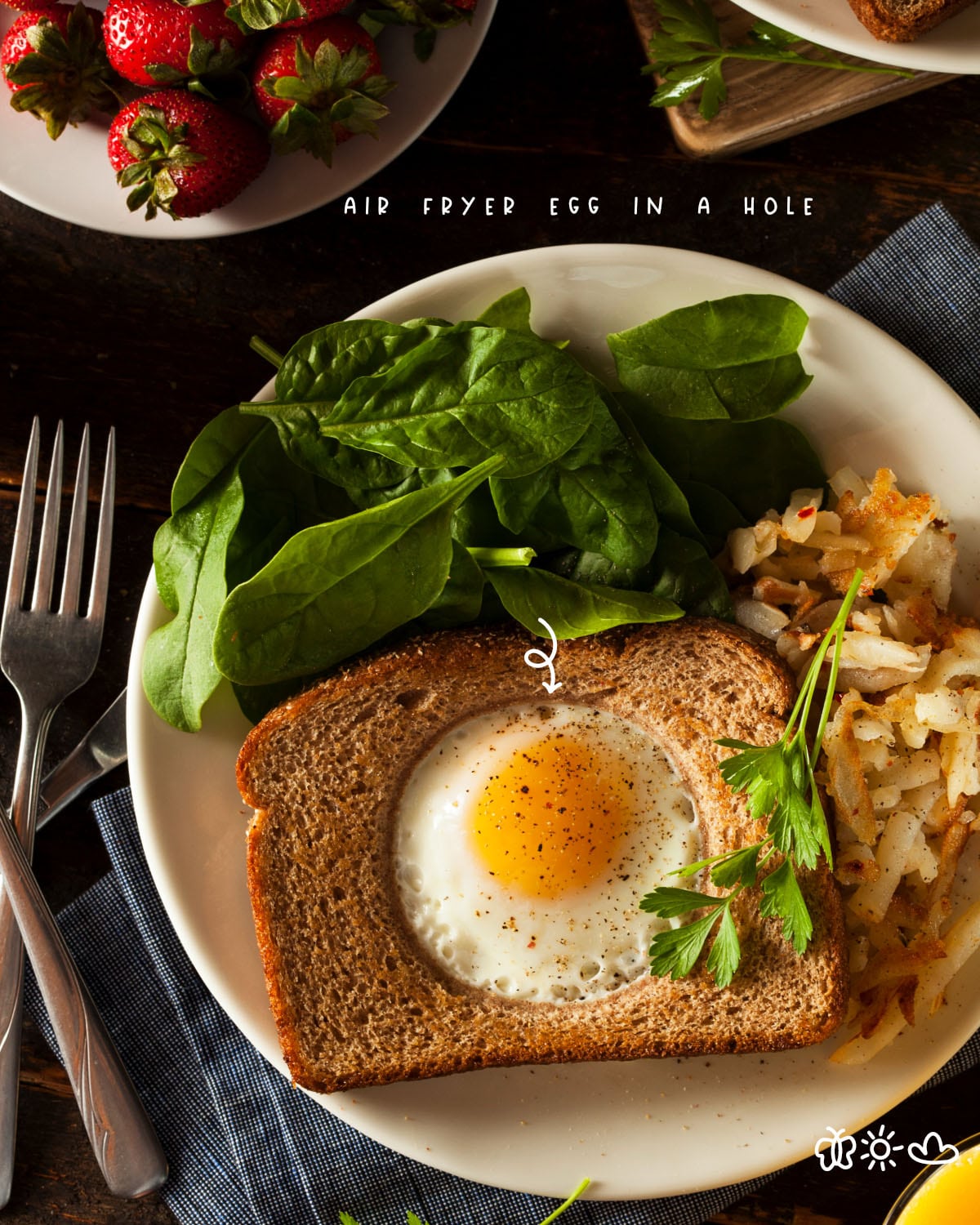 Egg in a hole or egg toast is a quick and easy breakfast made in an air fryer. You can enjoy this healthy, protein-packed breakfast if you're on a budget.