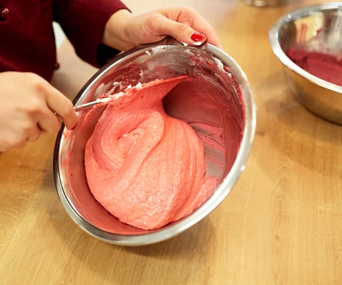 The key is to get a nice smooth batter that falls off your spatula in a thick ribbon.