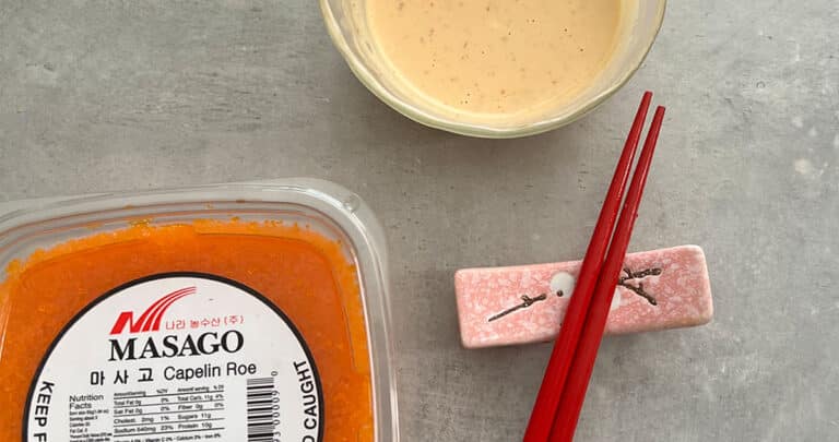 Tobiko sauce is one of the most popular sushi sauces, and it's also one of the easiest to make. All you need is some tobiko (flying fish roe), mayonnaise, sour mustard, sriracha sauce, rice vinegar, and lime juice. Mix all of the ingredients and enjoy!