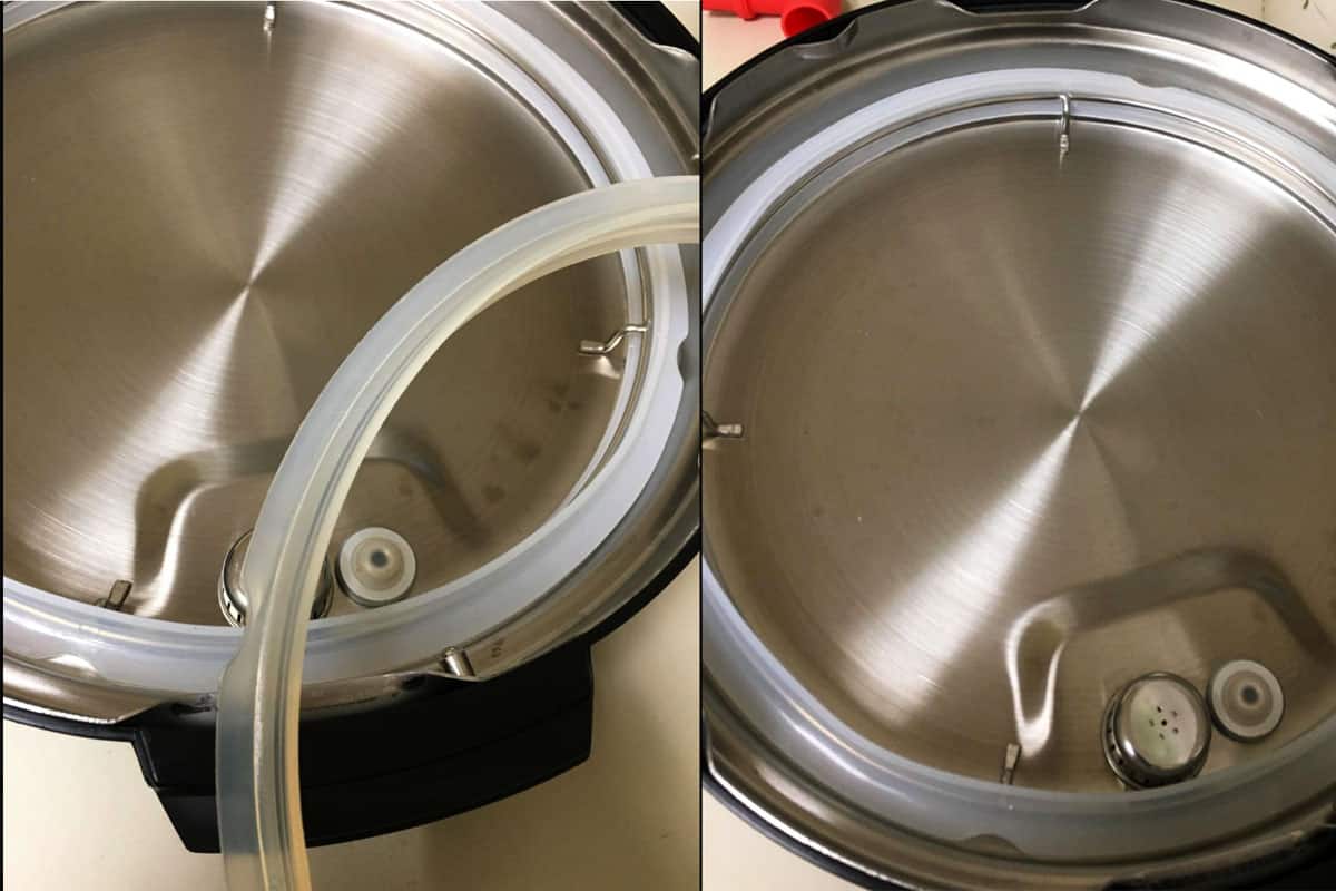 If the sealing ring is not in its correct position, the Instant Pot will not be able to build up enough pressure to cook the food. Ensure the sealing ring is in the right place before you start cooking.