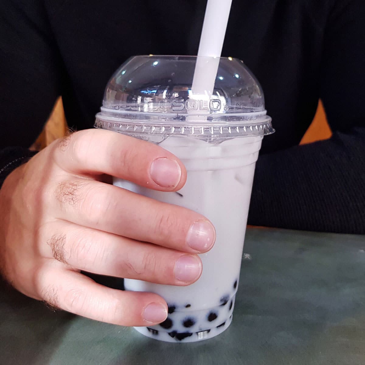 Taro milk tea has a smooth and creamy taste with hints of sweet potato. Almost all Asian restaurants serve this tea over ice.