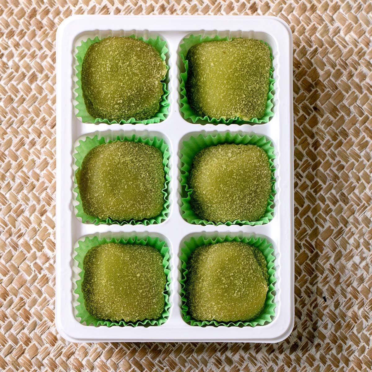 Mochi is made of Mochigome (糯米), a type of short-grain, japonica glutinous rice that is ground, steamed, and pounded sticky.