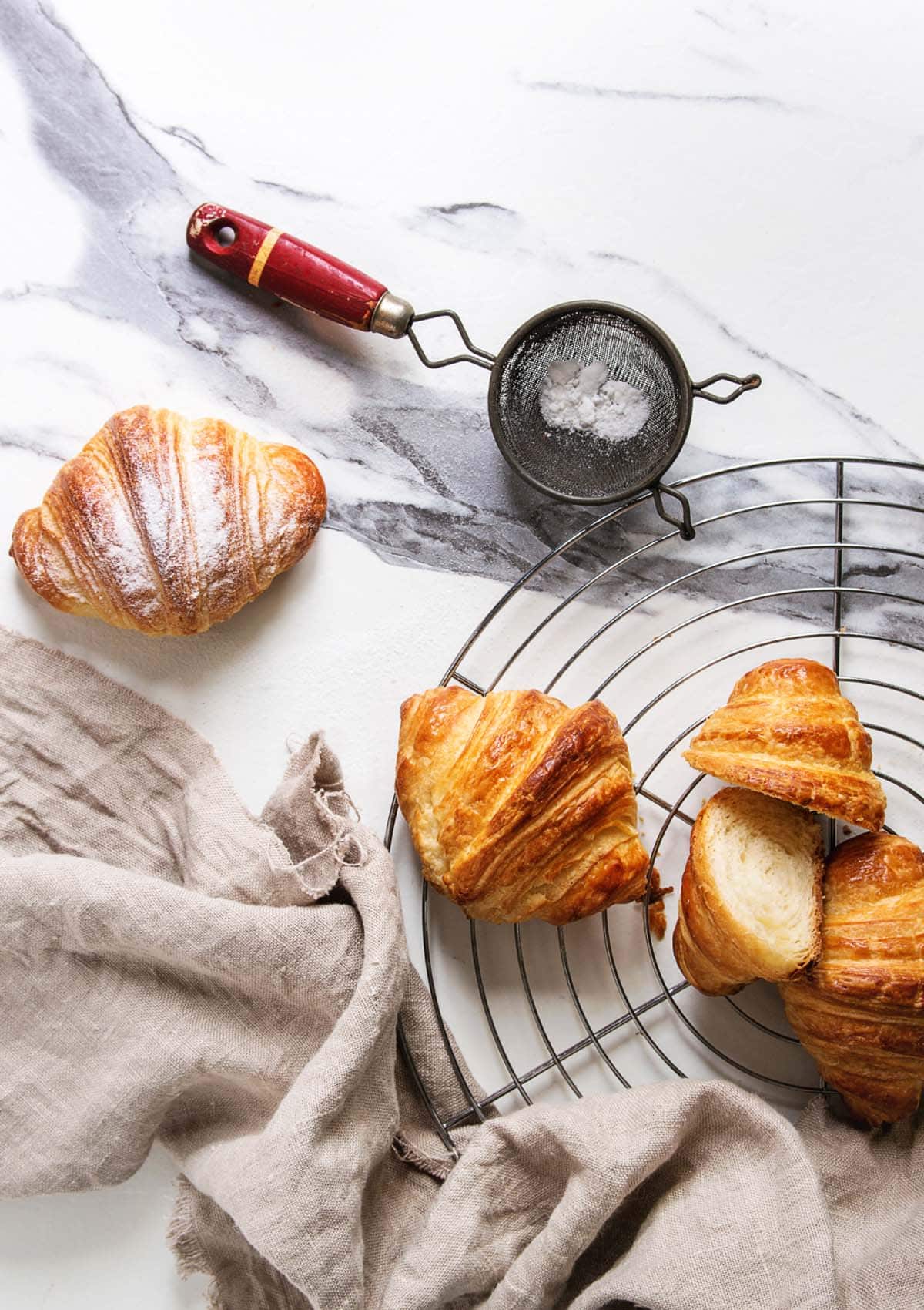 Croissants and crescent rolls can be used as a base for sandwiches or other dishes. The specific choice will depend on the desired texture and flavor, as well as the particular fillings and ingredients used.