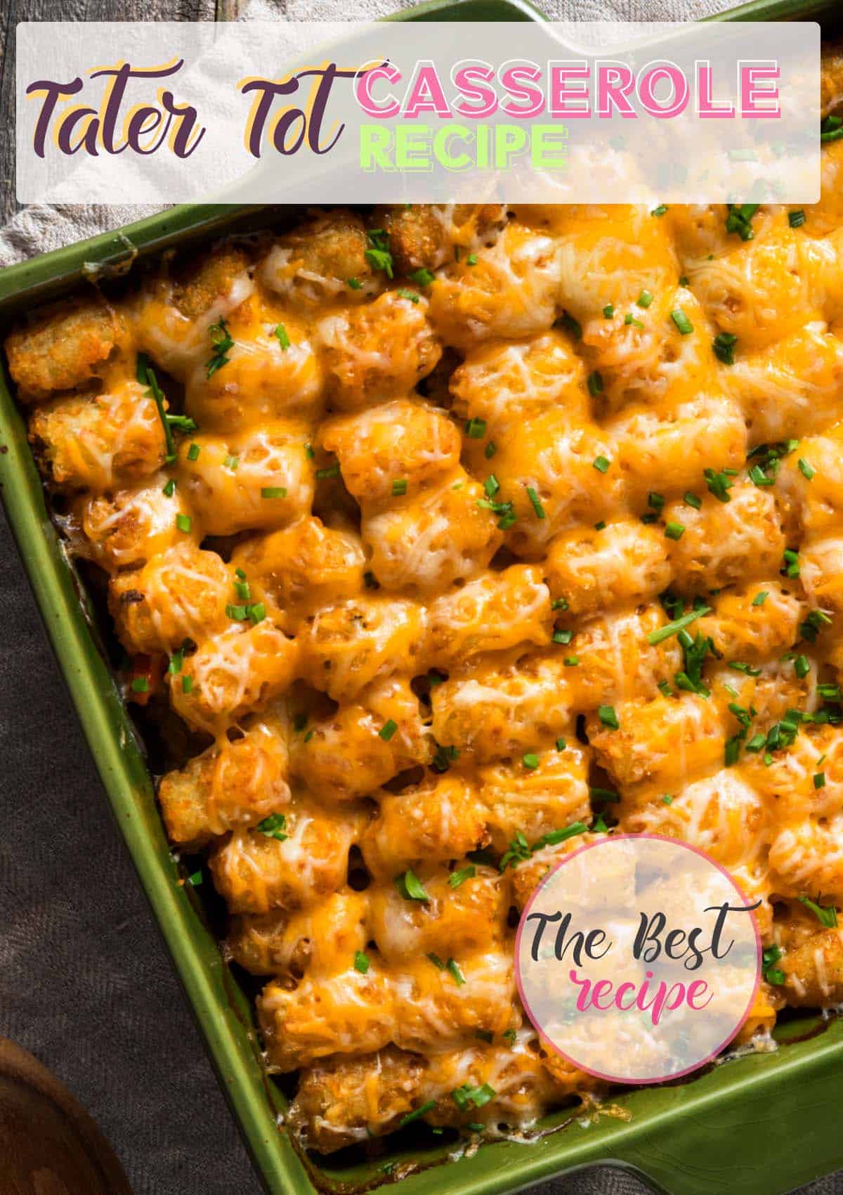 I love how easy and convenient this recipe is! The Tater Tot Casserole can be made in a single pot, making it an easy one-dish meal perfect for busy weeknights. It's also budget-friendly and can be customized with different meats, vegetables, and cheeses to suit your preferences.