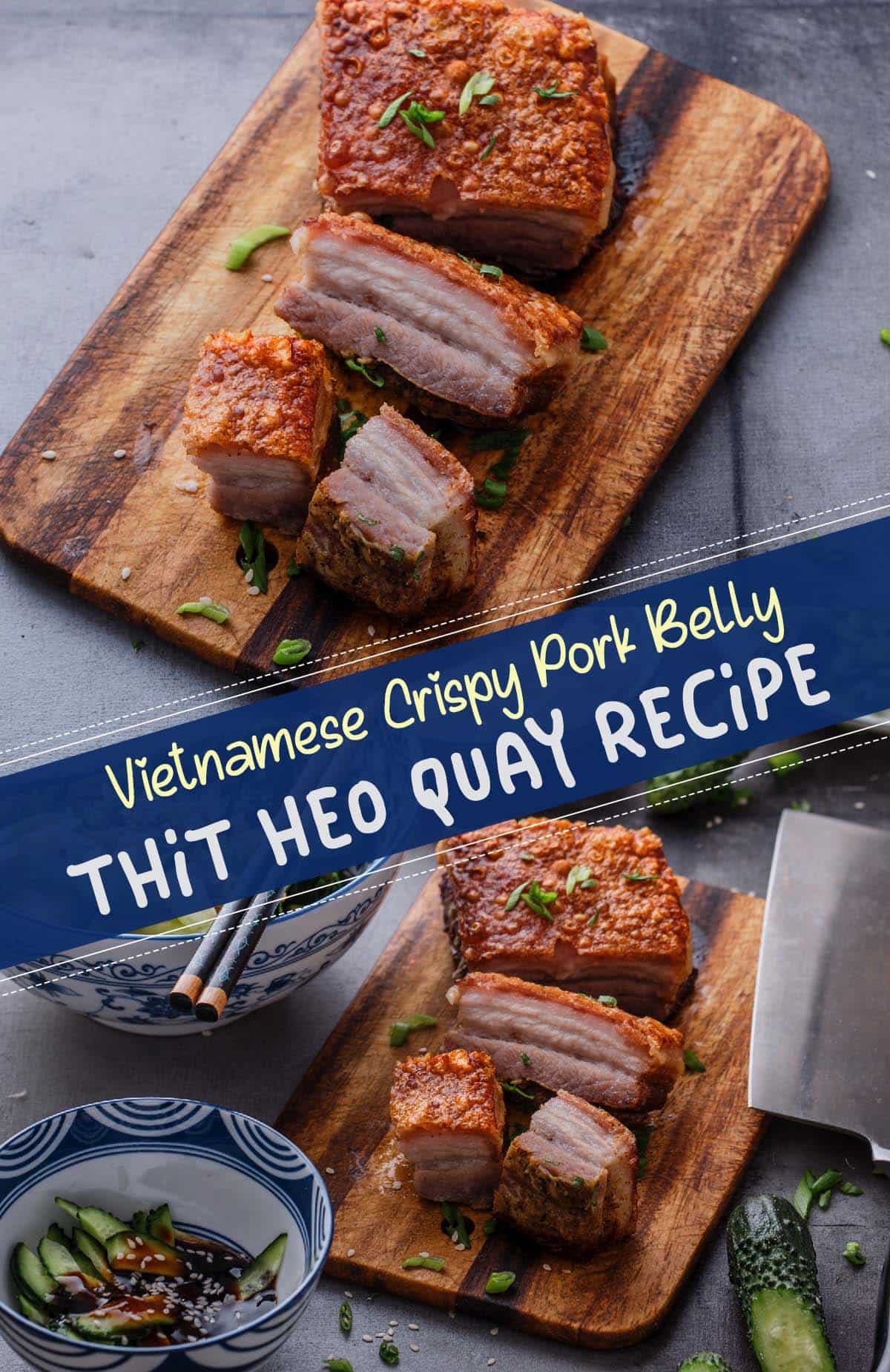 This Thit Heo Quay recipe is about capturing Vietnamese cuisine's essence in every bite. The tender pork belly is seasoned just right and baked to perfection, resulting in juicy, flavorful meat.