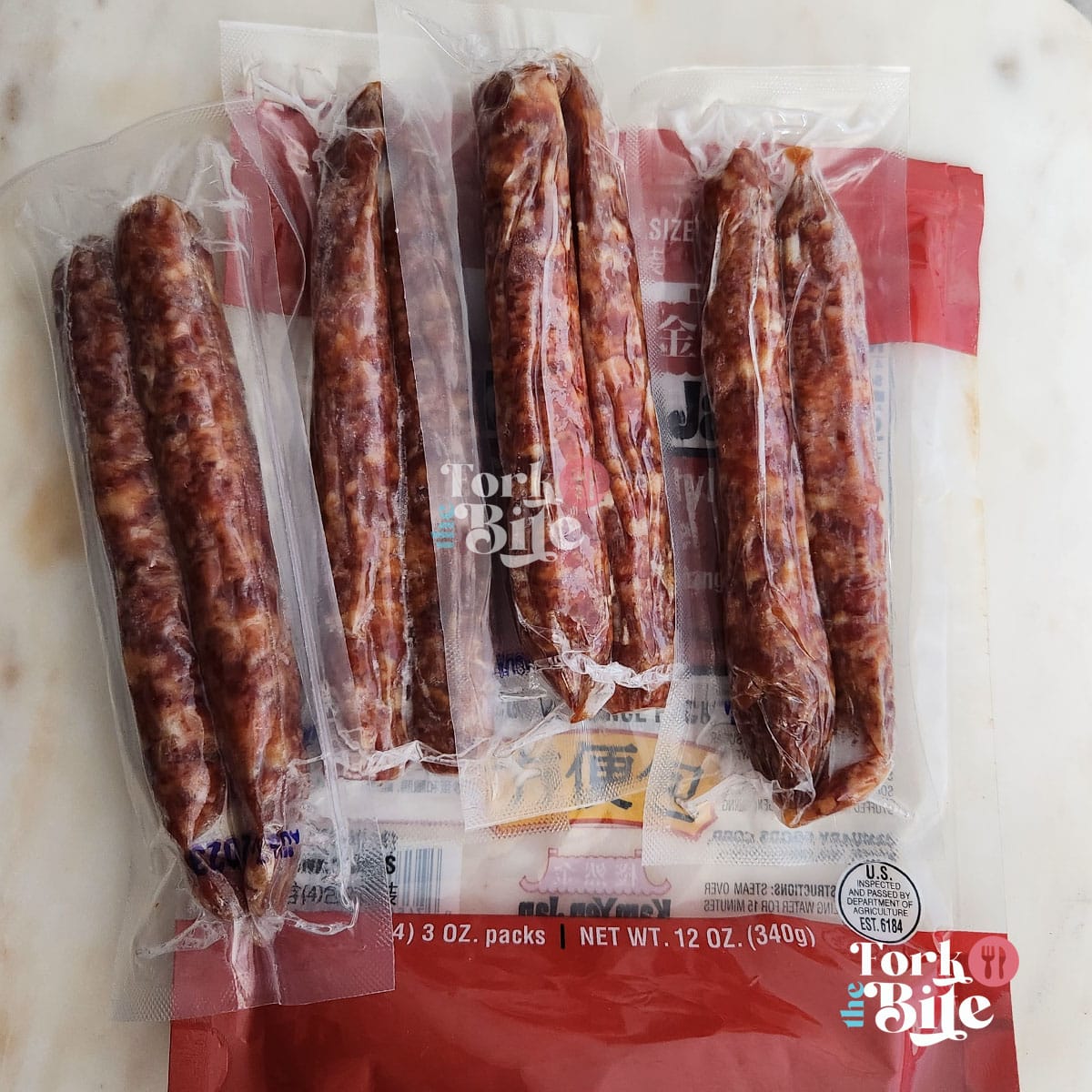 Lap cheong, also known as Chinese sausage, is a type of cured sausage commonly used in Chinese cuisine. It is made from fatty pork meat, typically from the shoulder or belly, which is then mixed with salt, sugar, soy sauce, rice wine, and various spices such as cinnamon, star anise, and cloves.