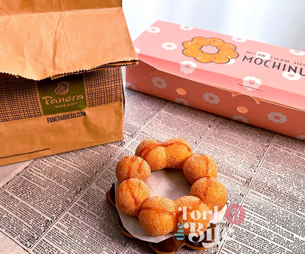 Wrapping each donut individually in a paper napkin and storing them in a paper bag overnight works well for short-term storage.