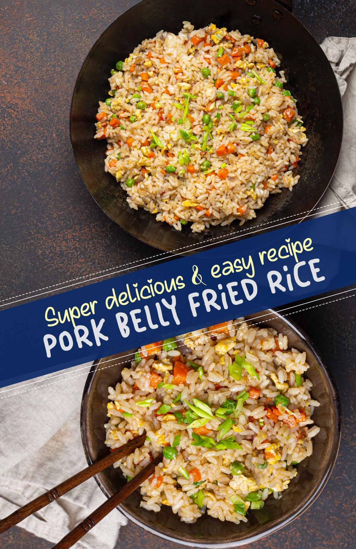 Discover this Pork Belly Fried Rice: a scrumptious fusion of crispy pork belly and fragrant jasmine rice, expertly tossed with fresh veggies and aromatic herbs.