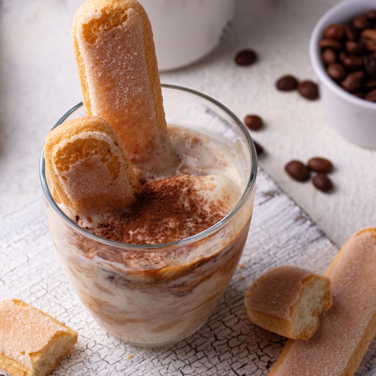 Assortment of desserts made with ladyfingers