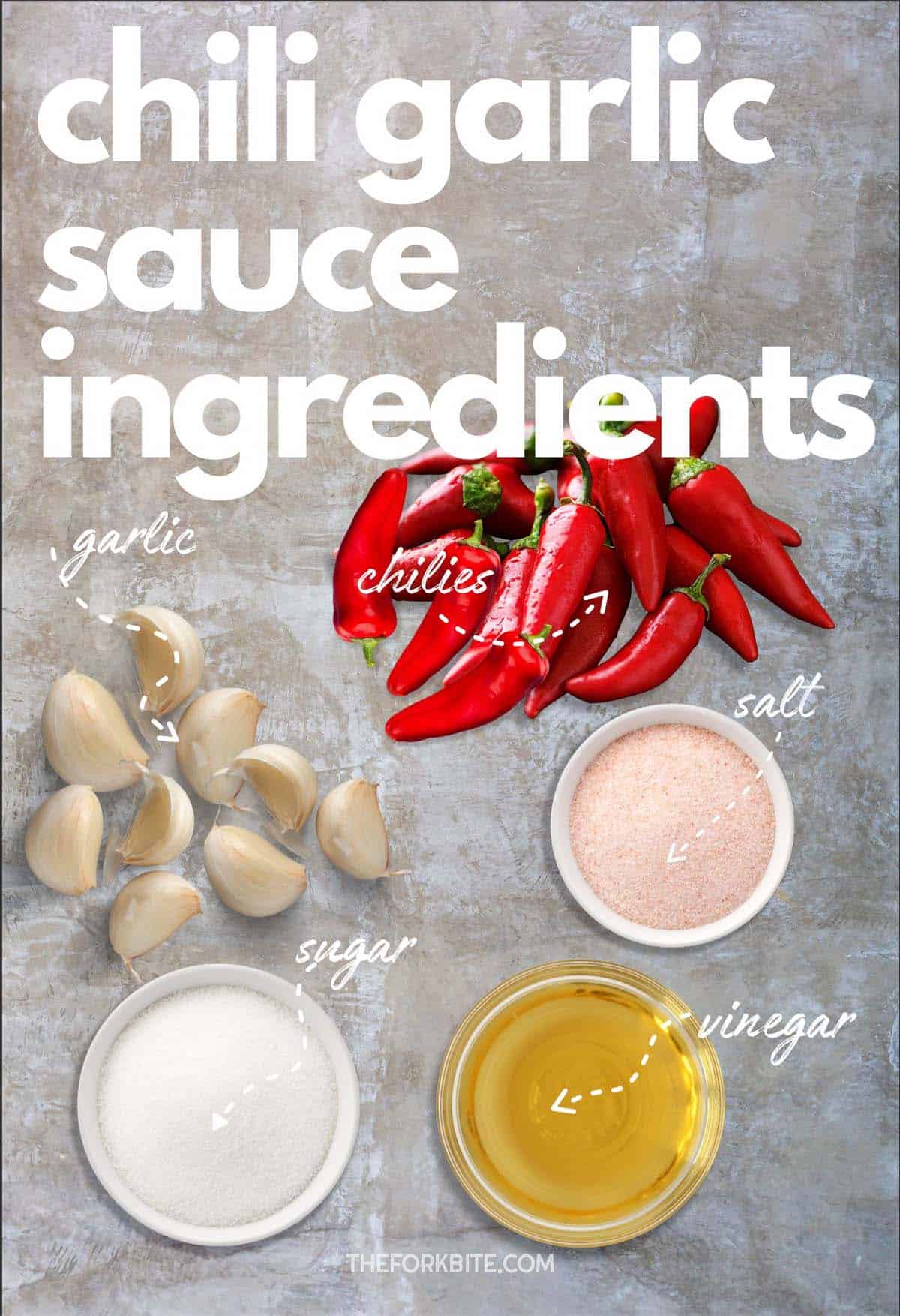 Homemade Chili Garlic Sauce ingredients make flavorful meals.