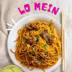 Lo Mein leftovers stored properly in the fridge