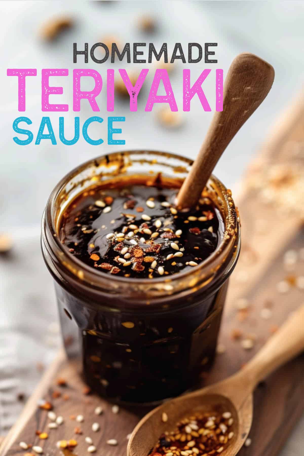 Teriyaki sauce adds a glossy, flavorful coating to the ingredients.