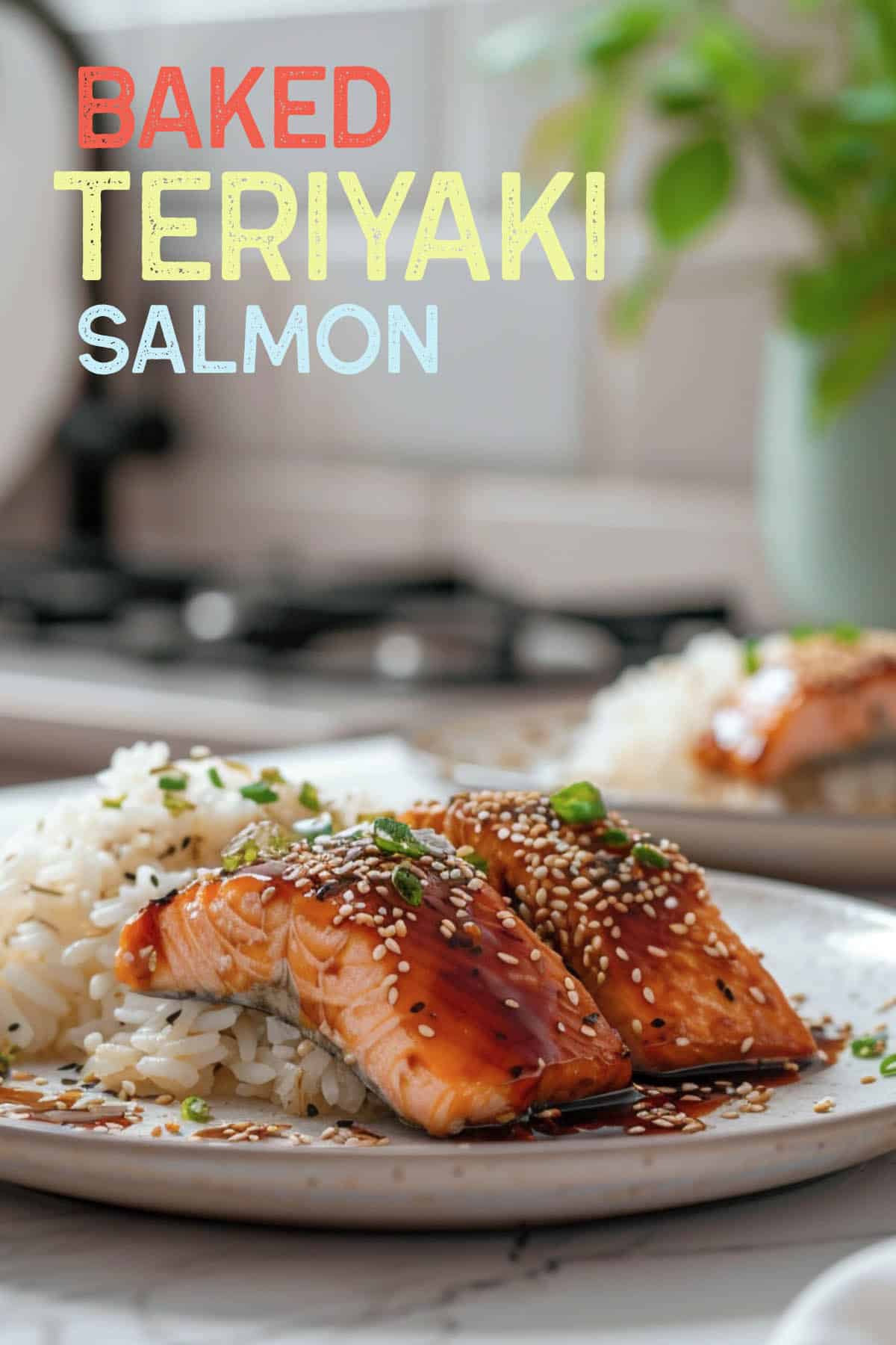 Crispy baked Teriyaki salmon, flavorful and enjoyable to prepare and eat.
