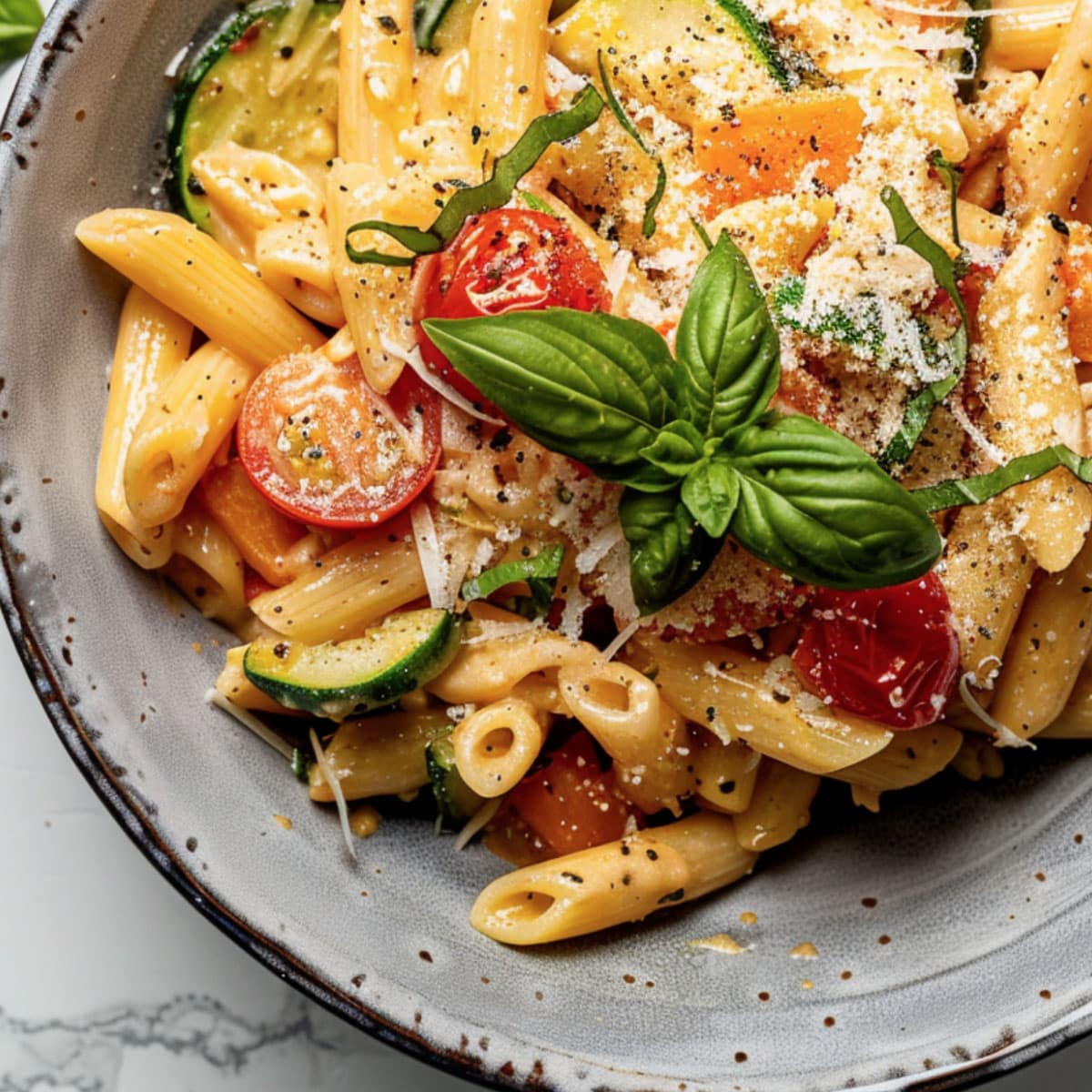 Classic, creamy, or healthy Penne Pasta Primavera recipe with fresh vegetables